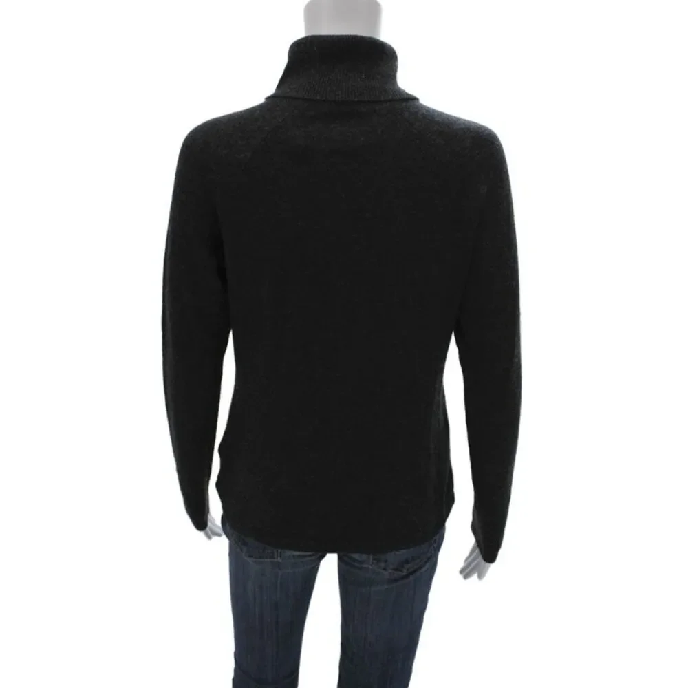 J. Mclaughlin Womens Gray Cashmere Turtleneck Pullover Sweater Size XS